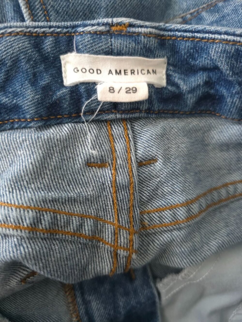 Good American Good Classic Blue Hi-Rise Cropped Denim Jeans Women's Sz 8/29 - Picture 11 of 14